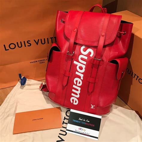 supreme louis vuitton bag red|supreme louis vuitton shop.